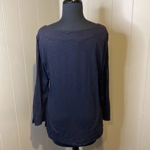 Banana Republic Women’s Medium Beaded Neckline Blouse V Neck Wide - Picture 4 of 6